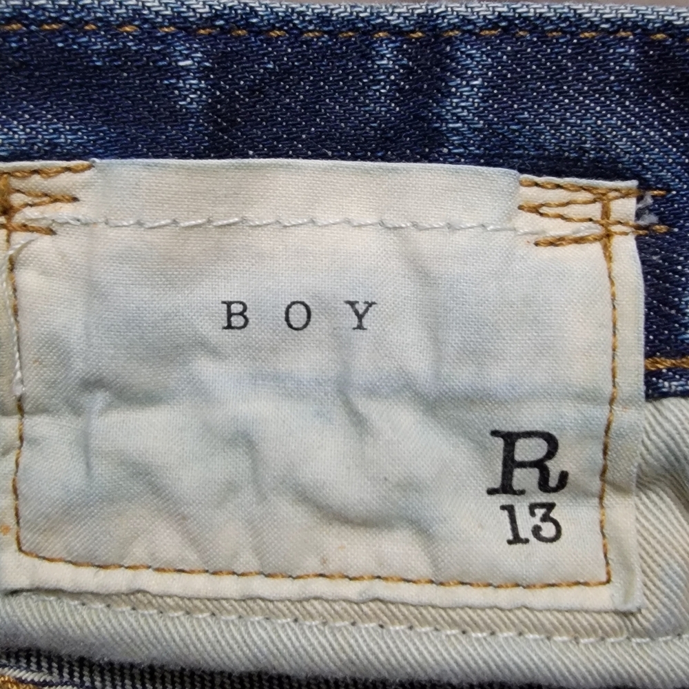 R13 Men Style Boy Renton Blue Jeans - Picture 13 of 14